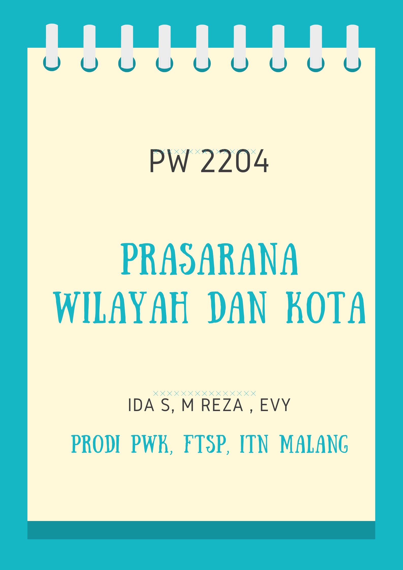 PRASARANA WILAYAH DAN KOTA