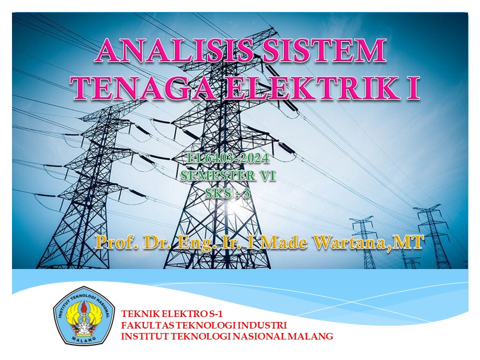 Genap 2023-2024 Analisis Sistem Tenaga Elektrik I