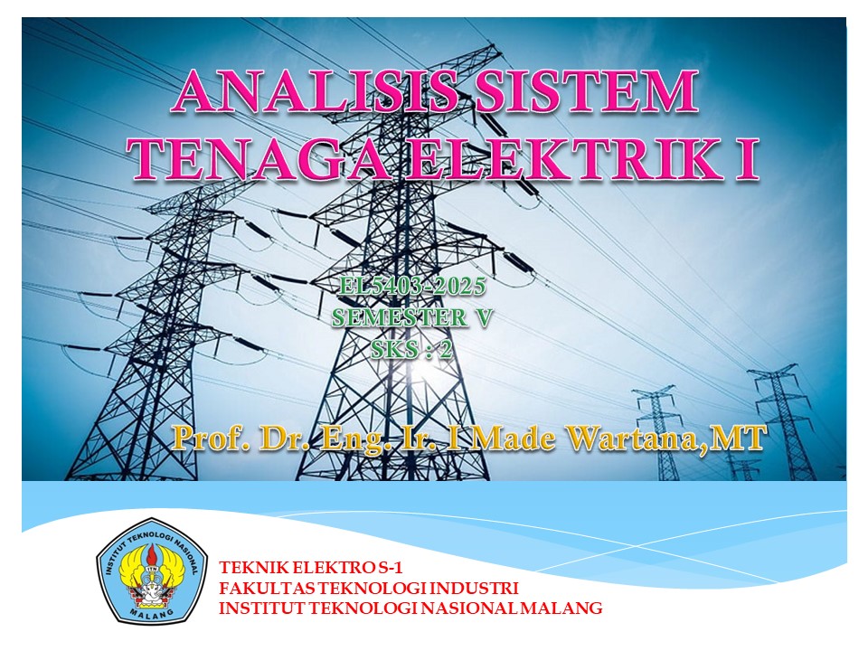 Ganjil-2025_Analisis Sistem Tenaga Elektrik I