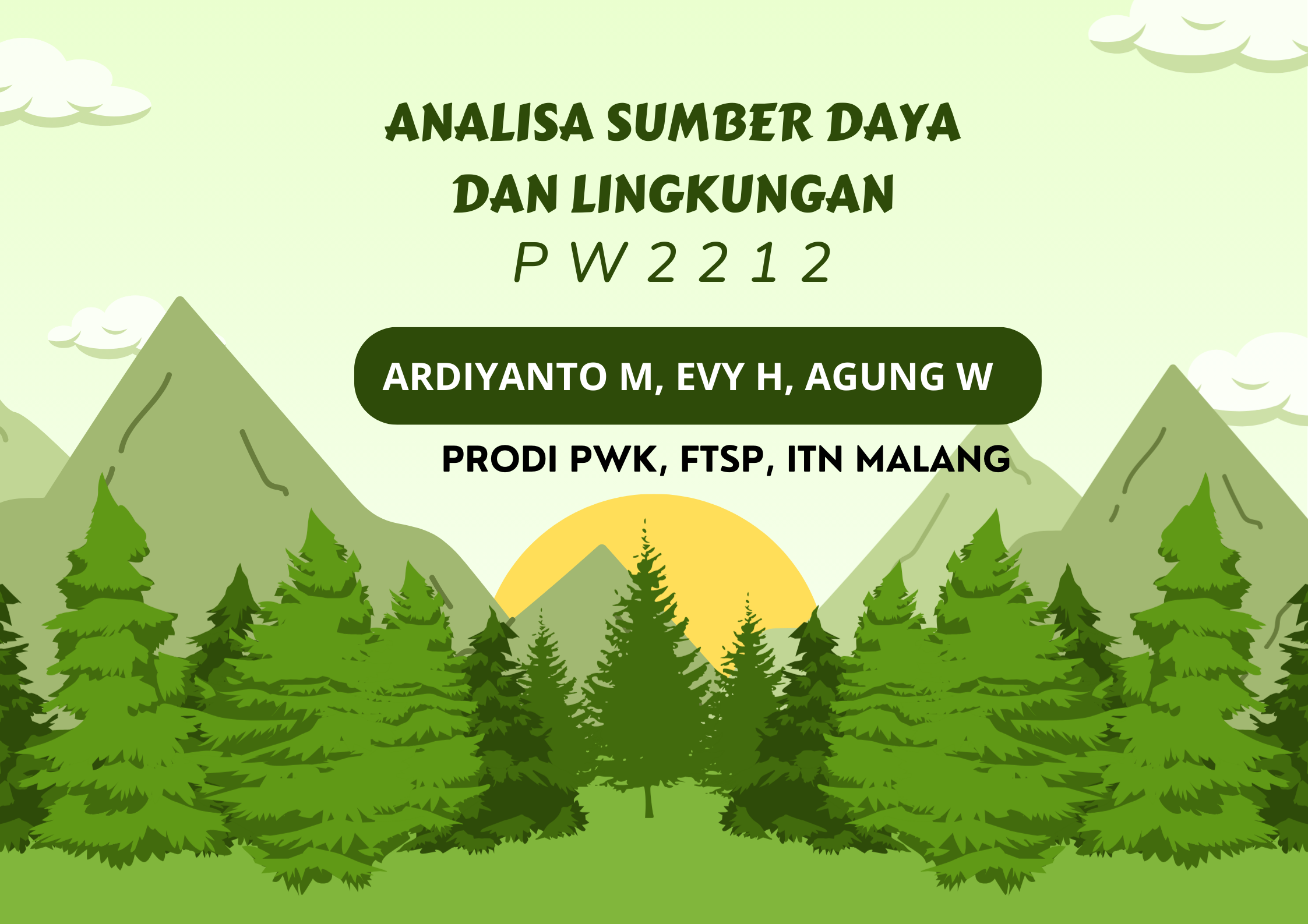 SEMESTER GENAP 2025-2026 ANALISIS SUMBER DAYA DAN LINGKUNGAN