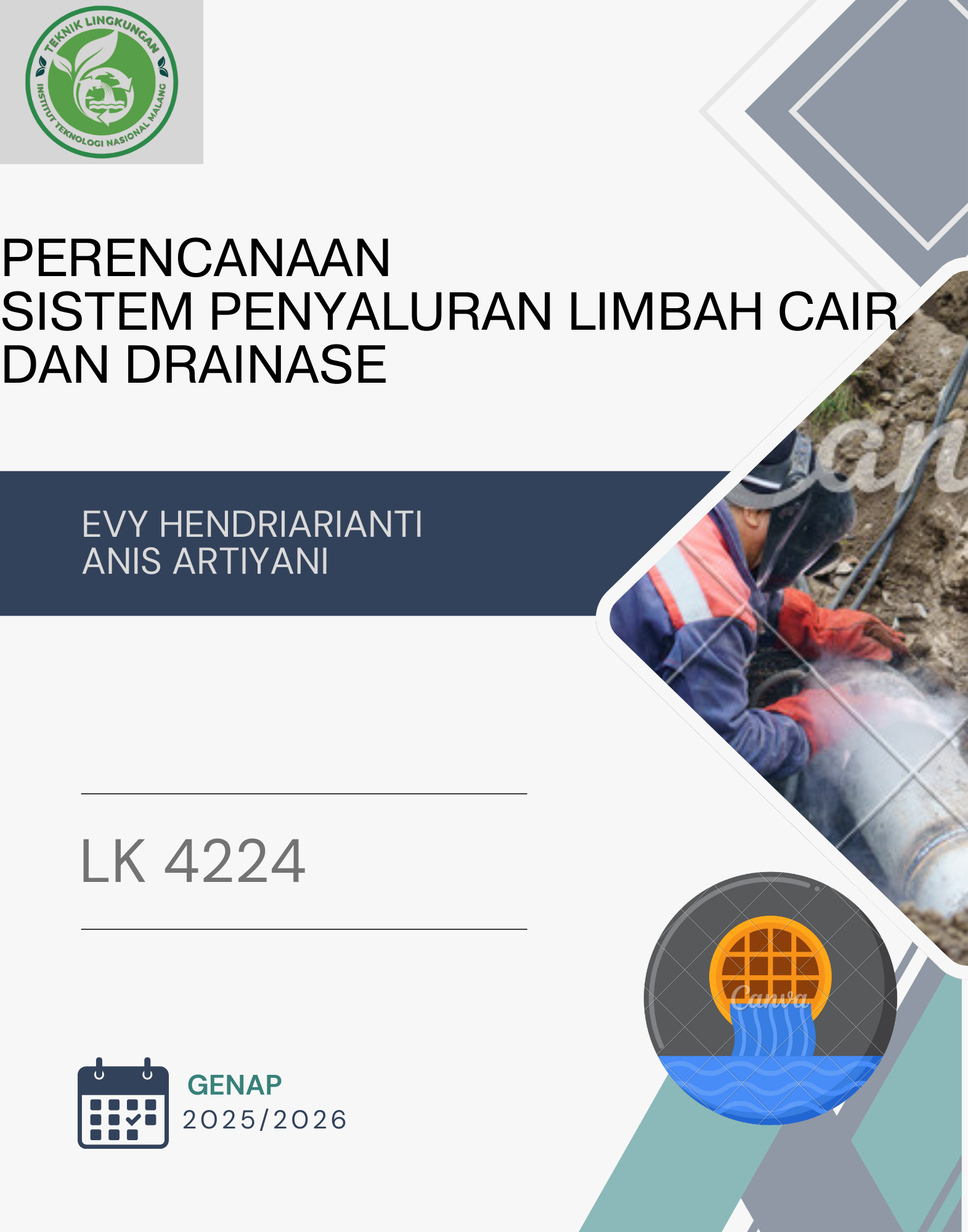 SEMESTER GENAP 2025-2026 SISTEM PENYALURAN LIMBAH CAIR DAN DRAINASE
