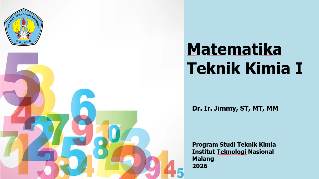 Matematika Teknik Kimia I