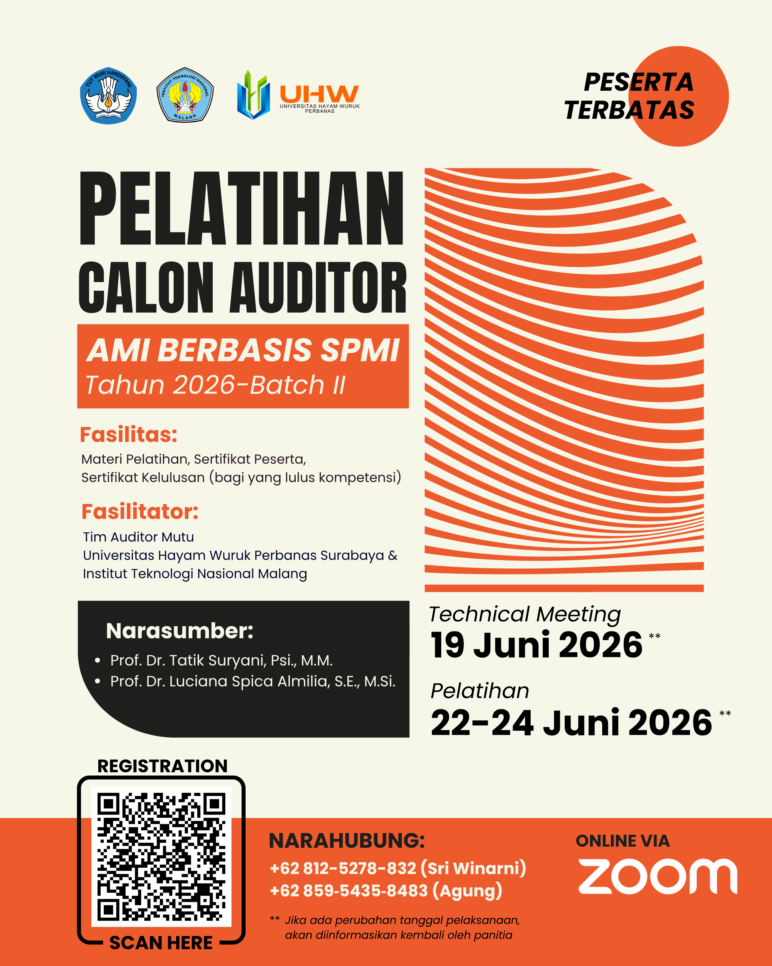PELATIHAN CALON AUDITOR AMI 2026 - BATCH 2